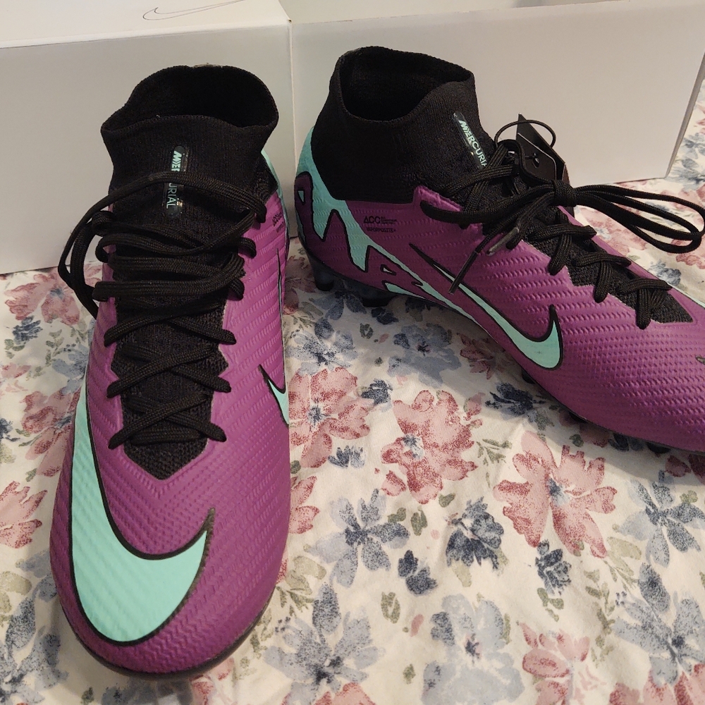 Custom Nike Zoom Superfly 9 Elite FG Hyper Turquoise Fuchsia Dream Size 8